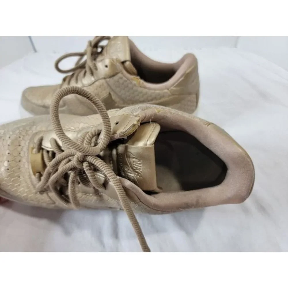 Nike AF1‎ Air Force 1 Upstep Premium Blur Gold Shoes 917590-900 Womens Size 10